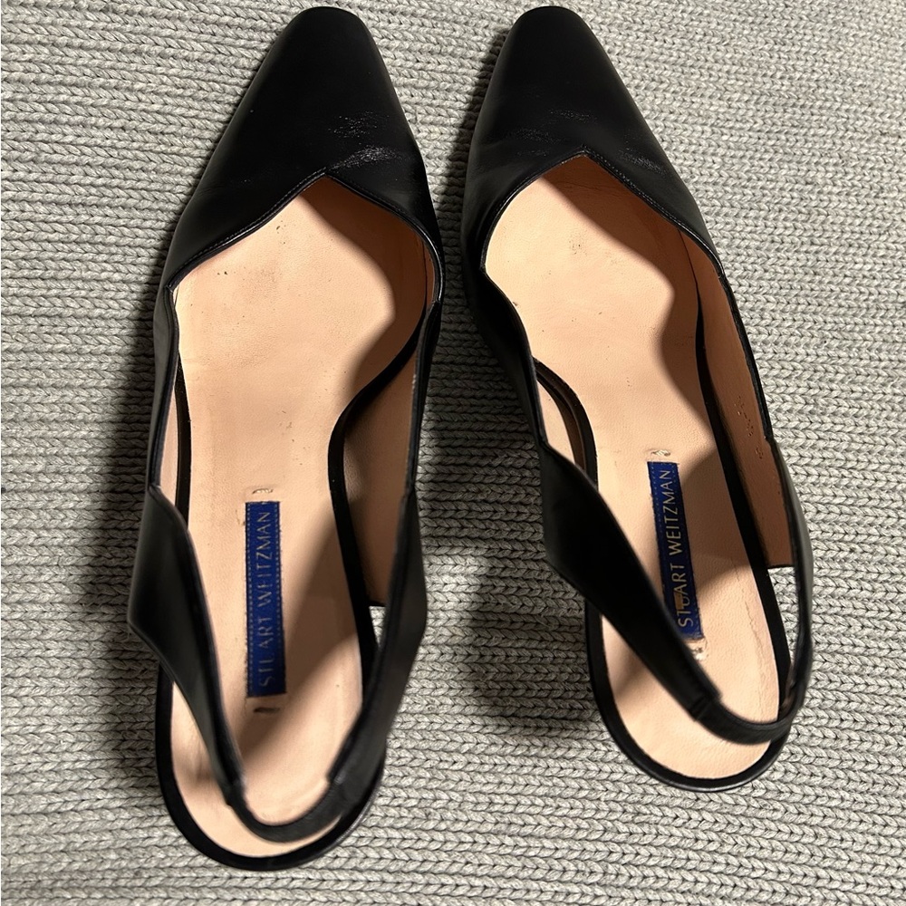 Stuart Weitzman Aliana Leather Heels Size 9.5